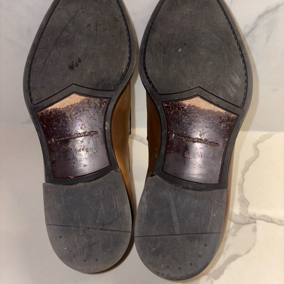 Brown men’s Ermenegildo Zegna penny loafers.
7 1/2 in good condition. main image 5